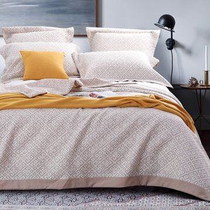 NTBAY 3 Layers Washed Cotton Woven Jacquard Cover